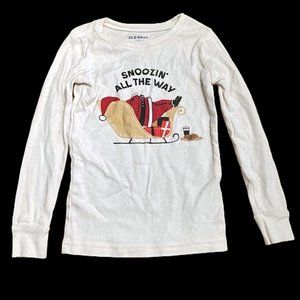Old Navy Long Sleeve Christmas T-Shirt Boys Size 5T